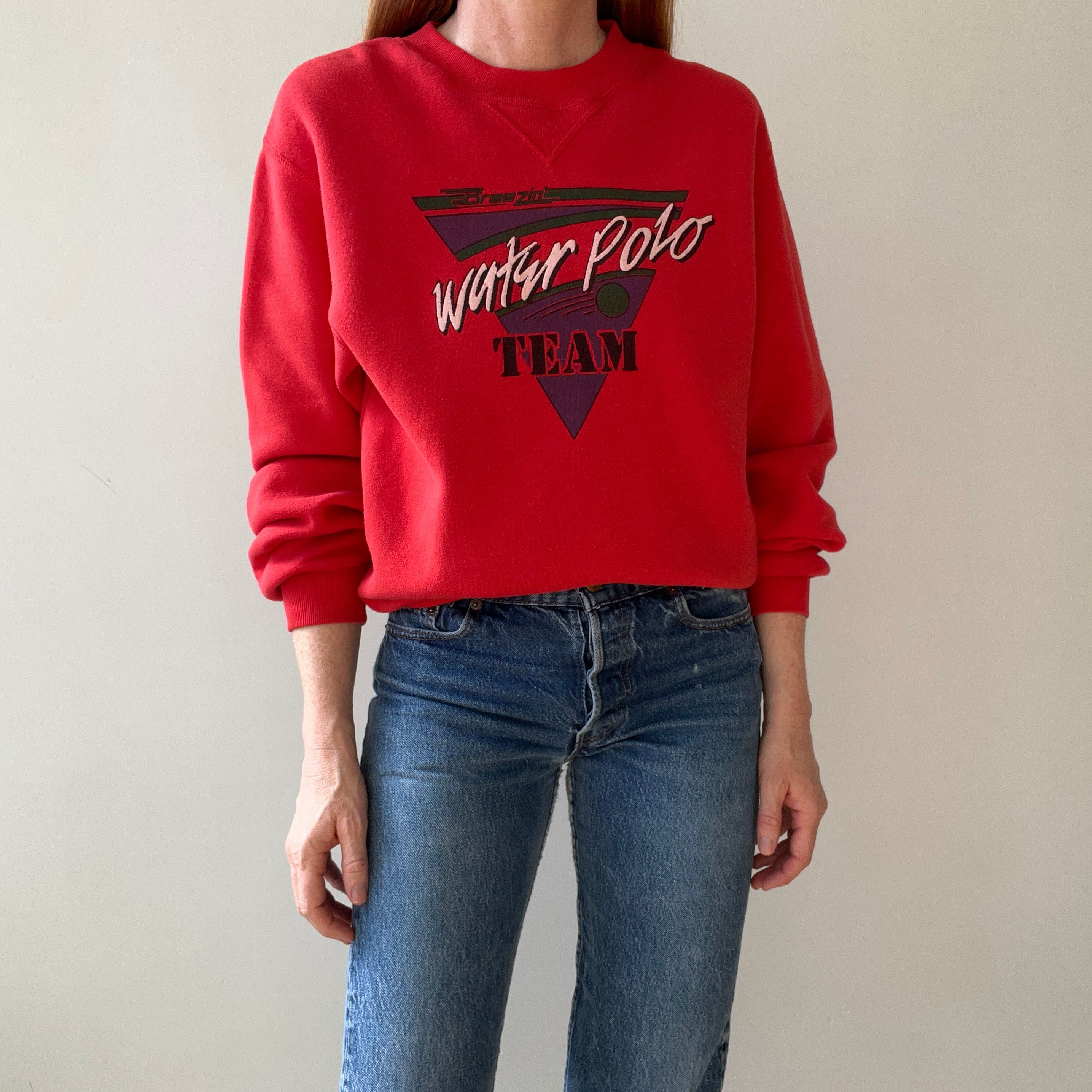 1980s/90s Breezin Water Polo Team Sweatshirt