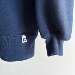 1980s USA Made *Perfectly* Russell Navy Single Gusset Sweatshirt - SWOOOOOON