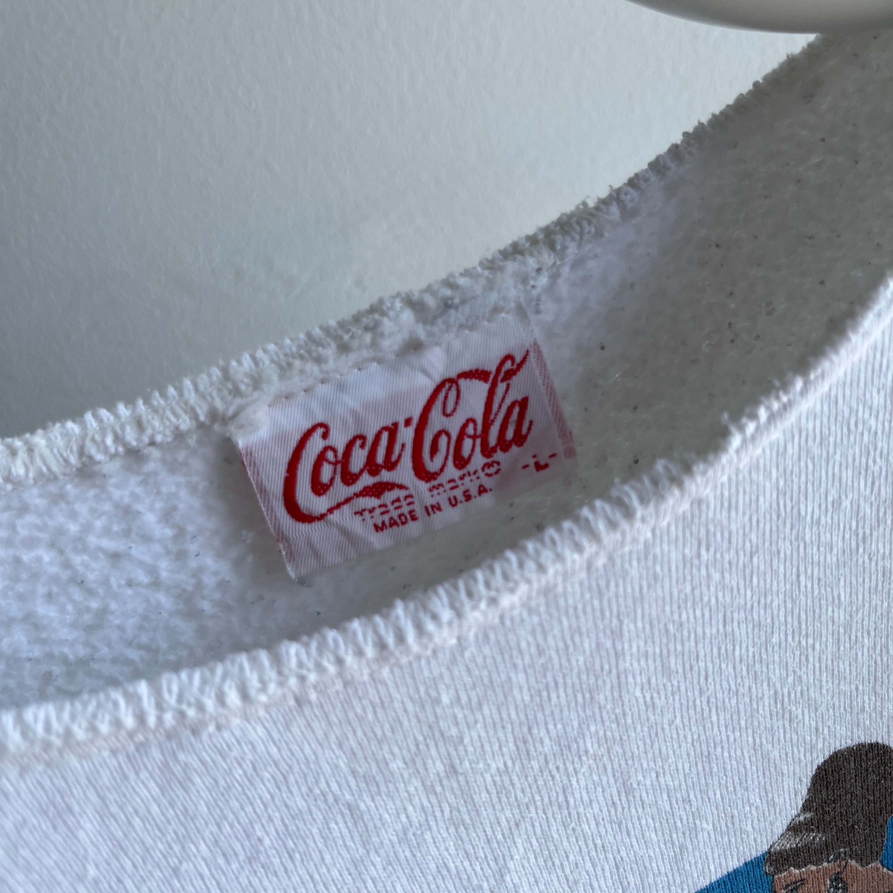 1990 Coca-Cola Cut Neck Sweatshirt - WOW