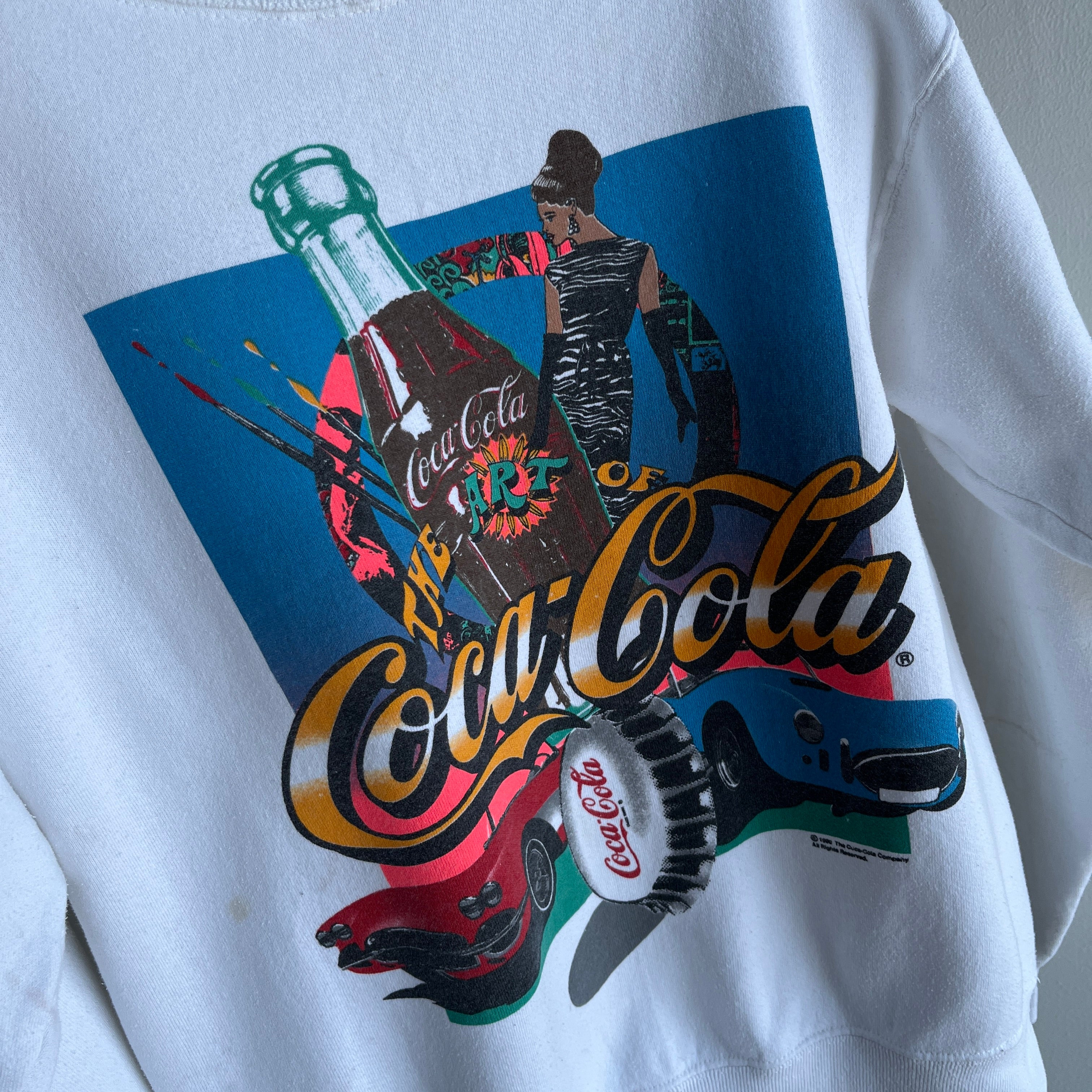 1990 Coca-Cola Cut Neck Sweatshirt - WOW