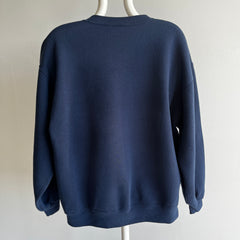 1980s USA Made *Perfectly* Russell Navy Single Gusset Sweatshirt - SWOOOOOON