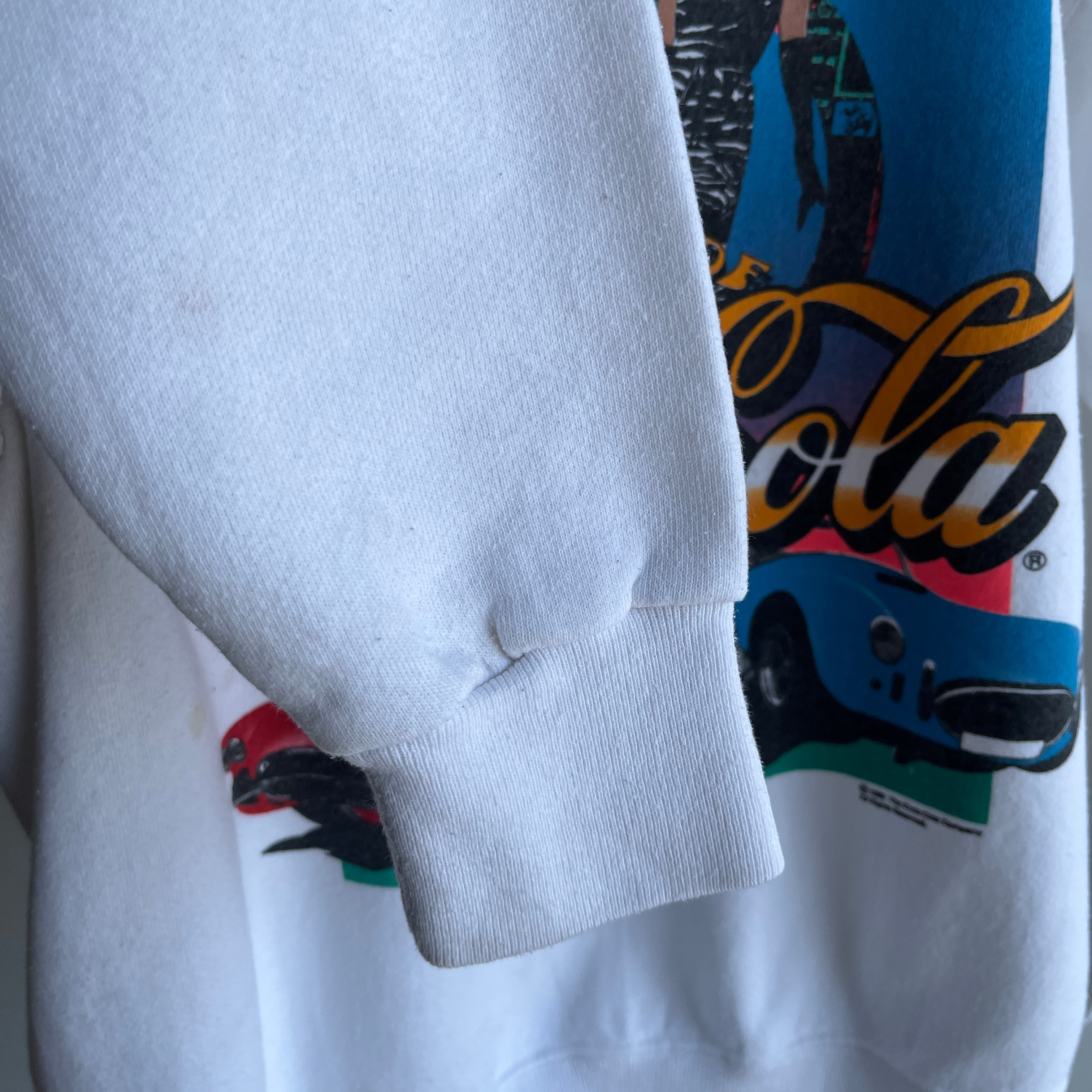 1990 Coca-Cola Cut Neck Sweatshirt - WOW