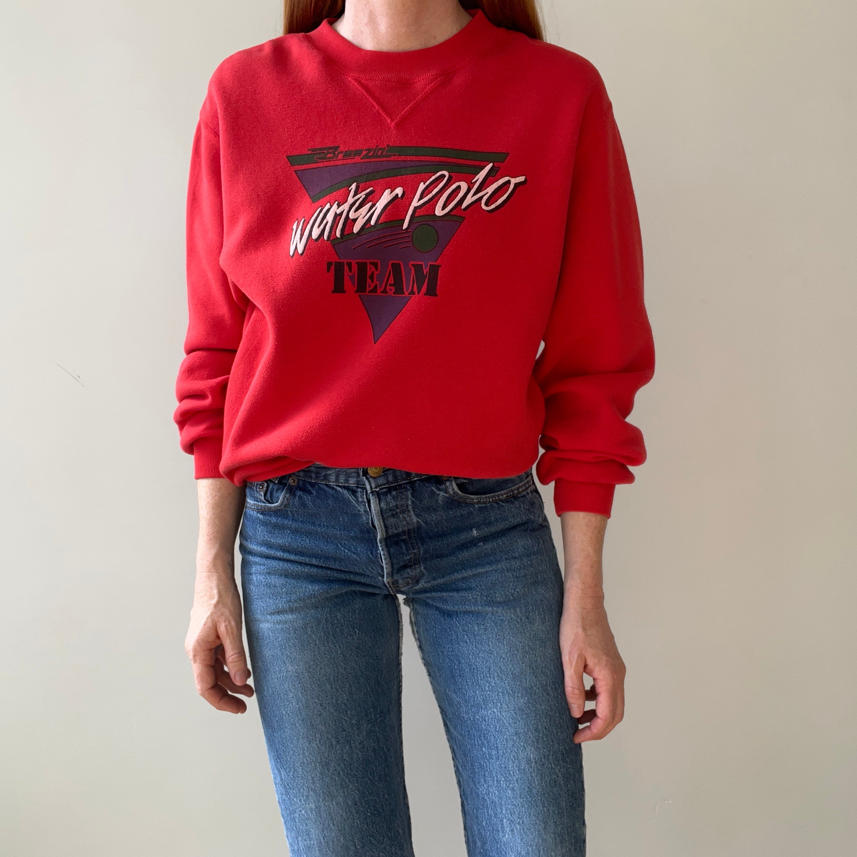 1980s/90s Breezin Water Polo Team Sweatshirt