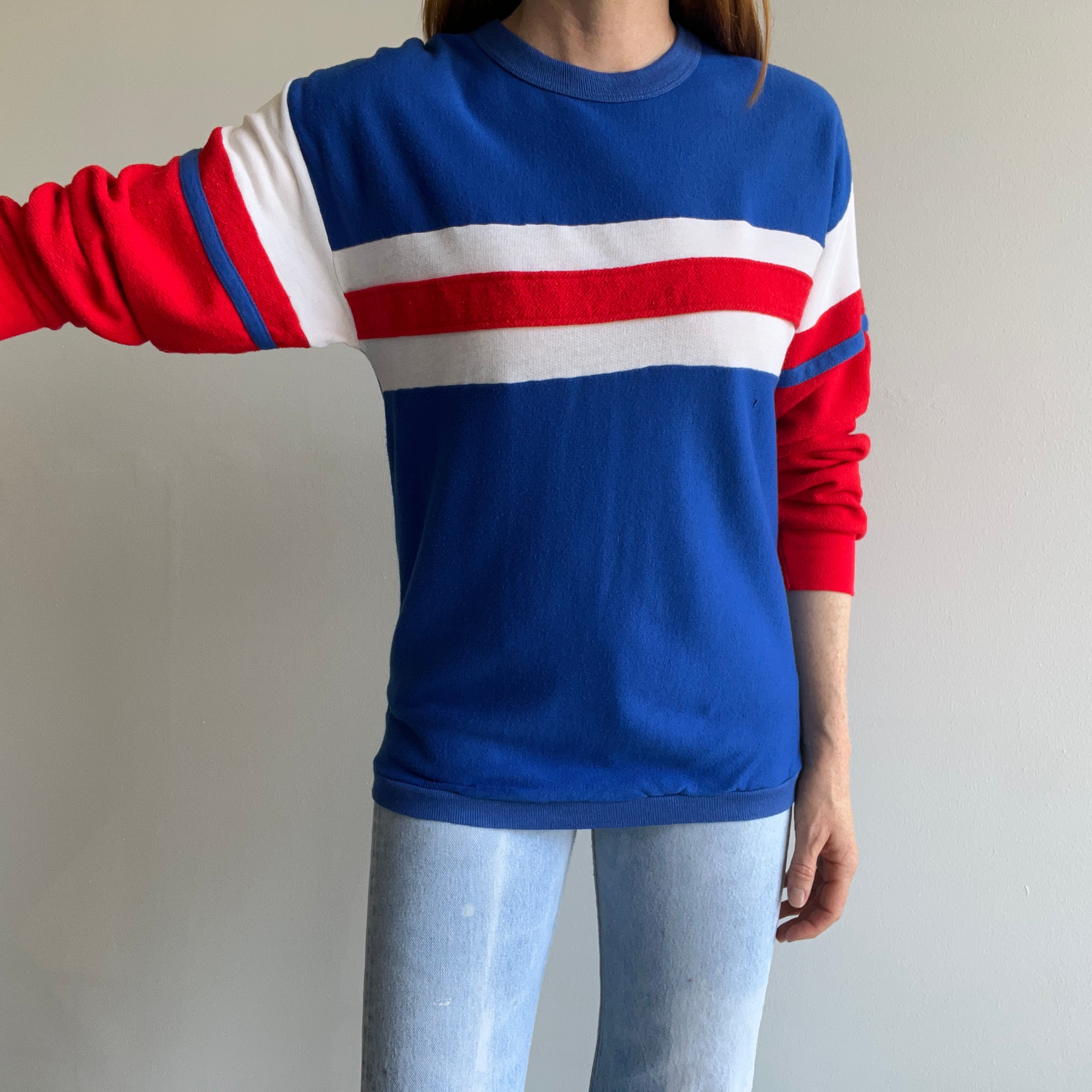 1980s Red White and Blue Sweatshirt