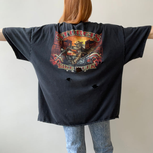 2005 Thrashed Sturgis Bike Week South Dakota T Shirt