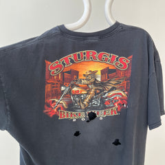 2005 Thrashed Sturgis Bike Week South Dakota T Shirt