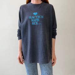 1980/90s Practice Safe Sex - Take a Book To Bed - Denver Bookbinding Co - Long Sleeve T-Shirt