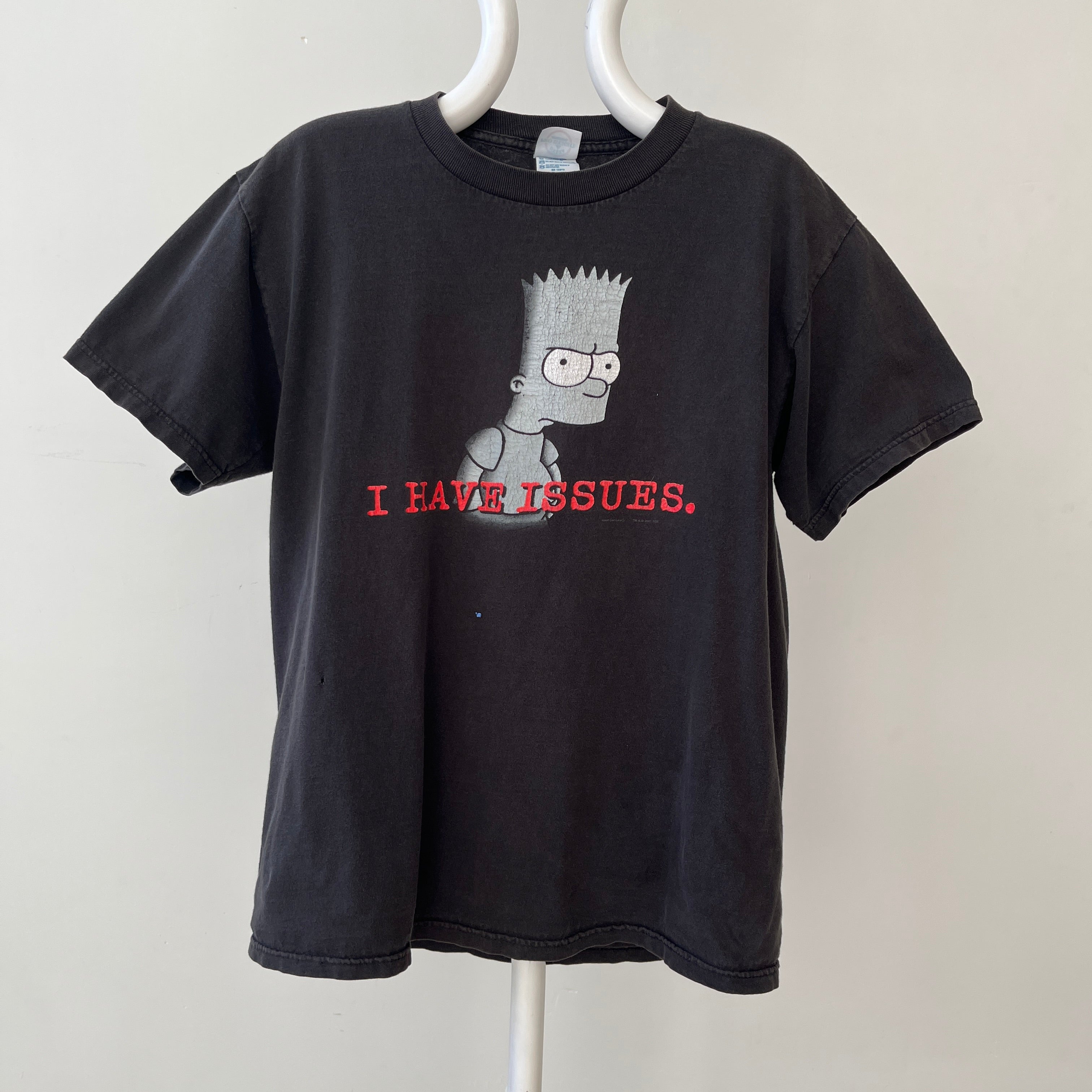 2001 Bart Simpson I Have Issues T shirt