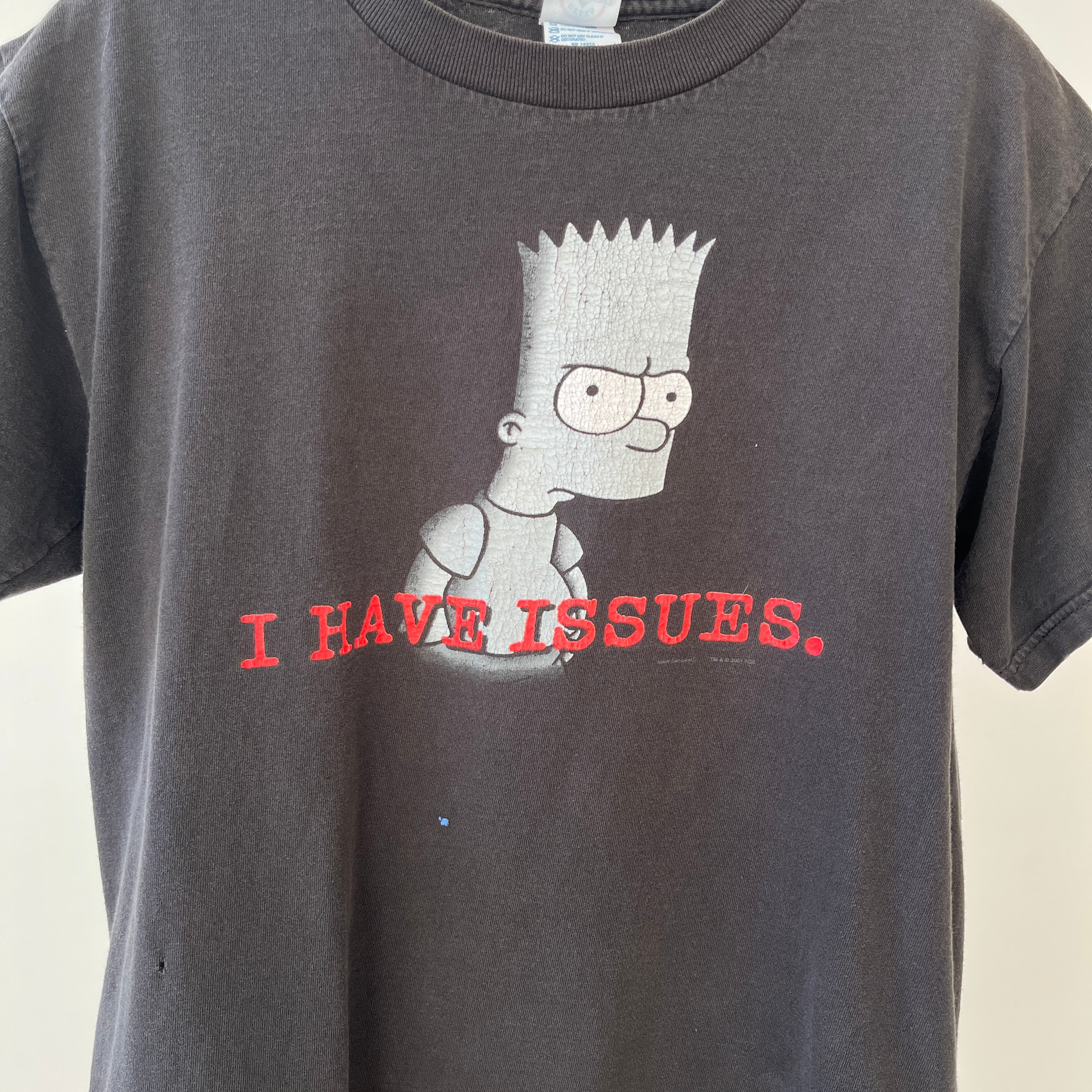 2001 Bart Simpson I Have Issues T shirt