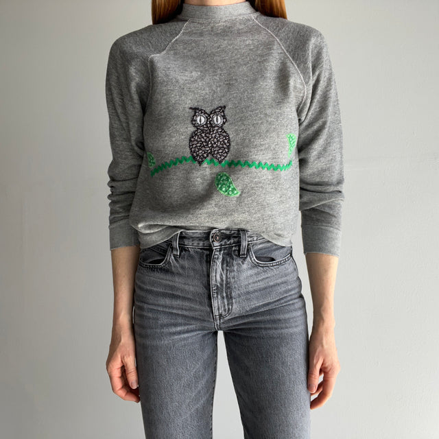 1980s DIY Owl Sweatshirt - Awwwww