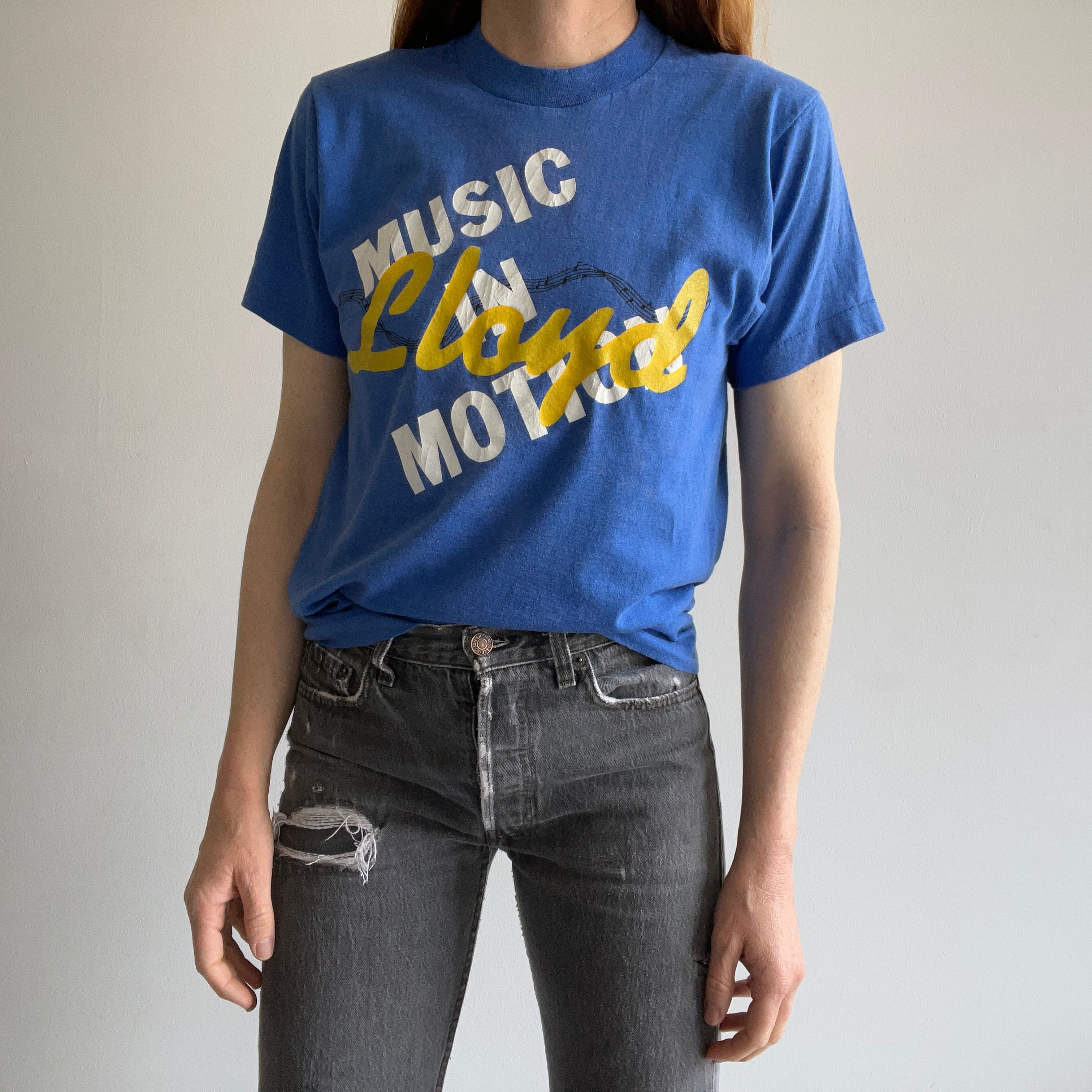 1980s Music In Motion T-Shirt by Screen Stars – Red Vintage Co