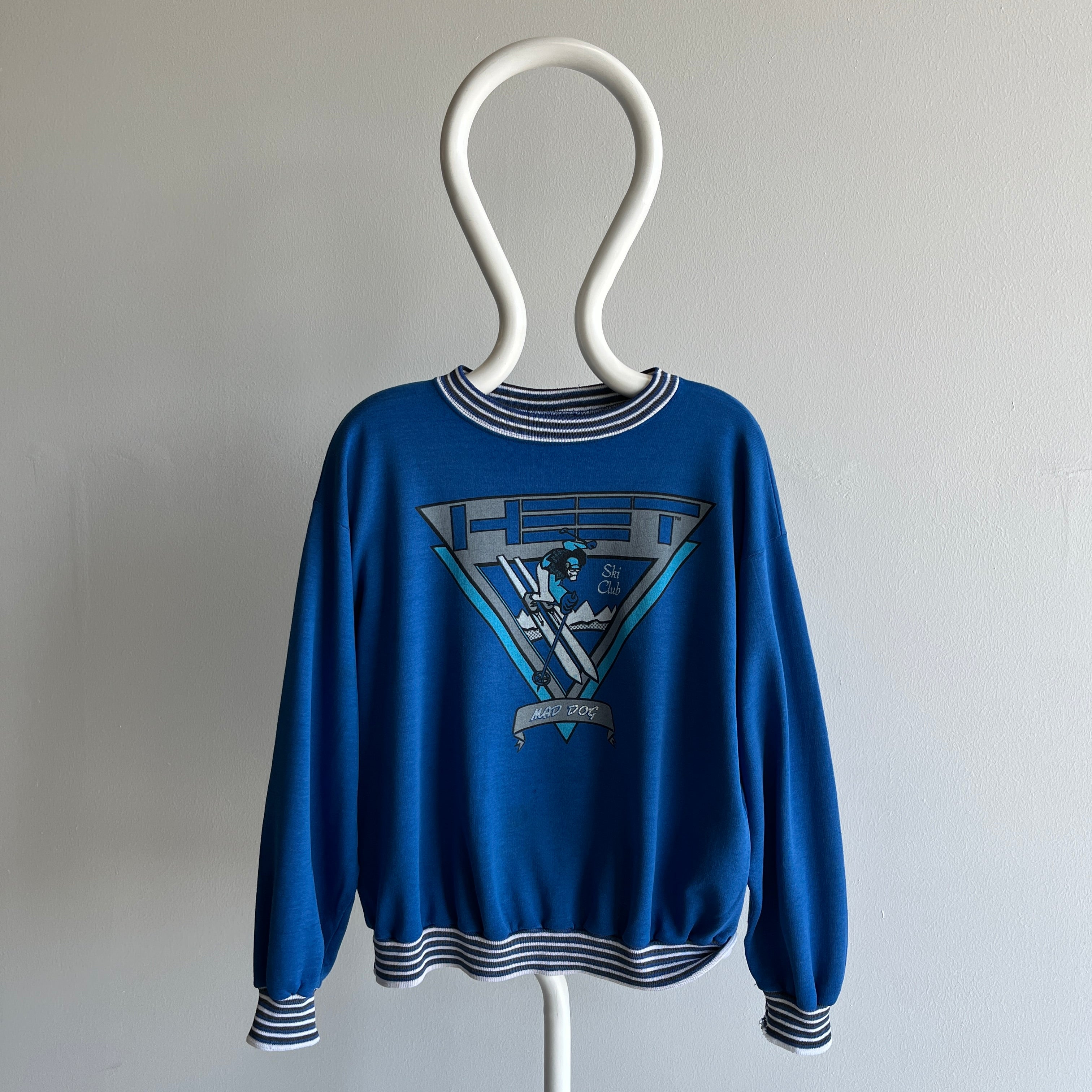 1980s Mad Dog Ski Club Rad Thinned Out Sweatshirt