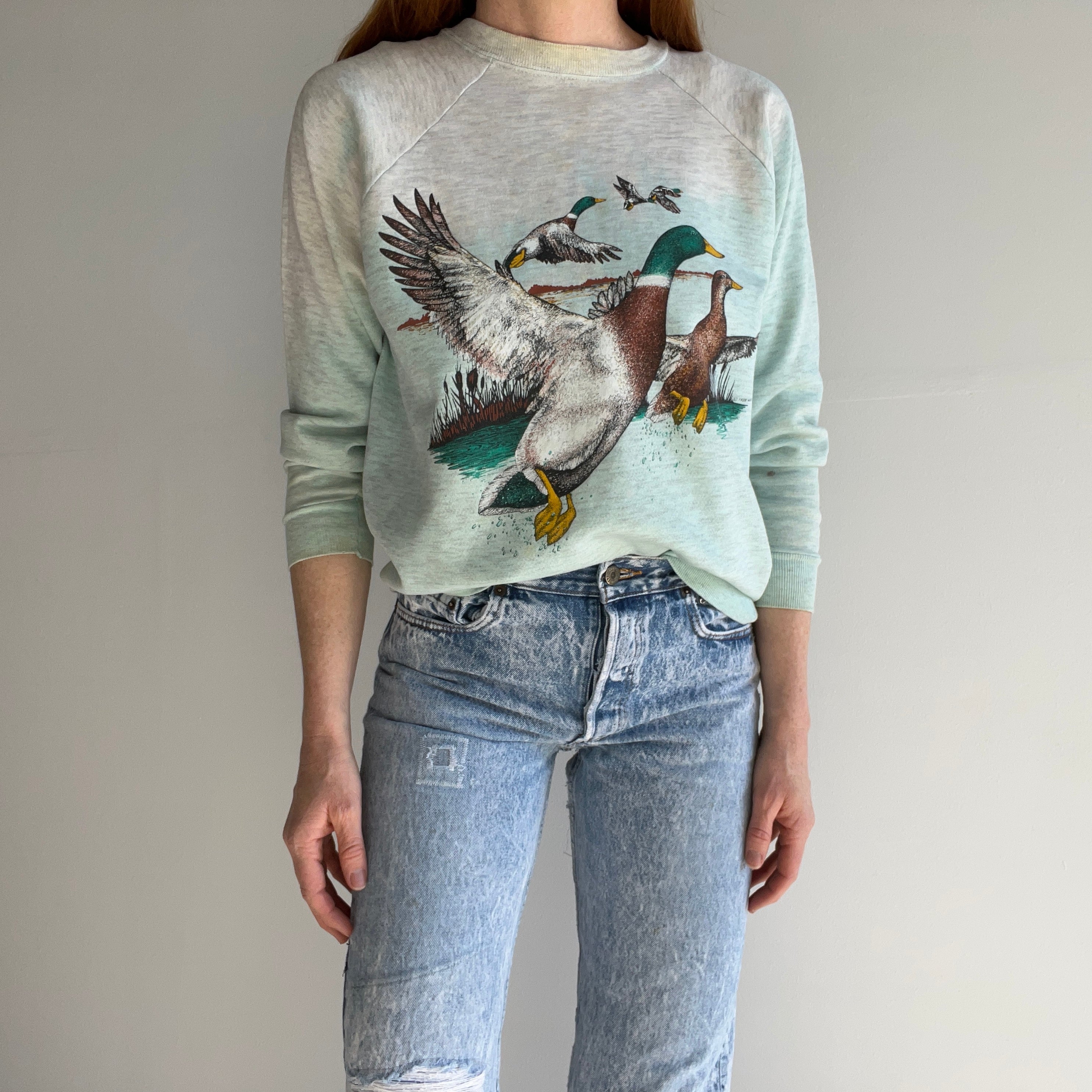 1980s Super Stained Hombre Dyed Duck Sweatshirt