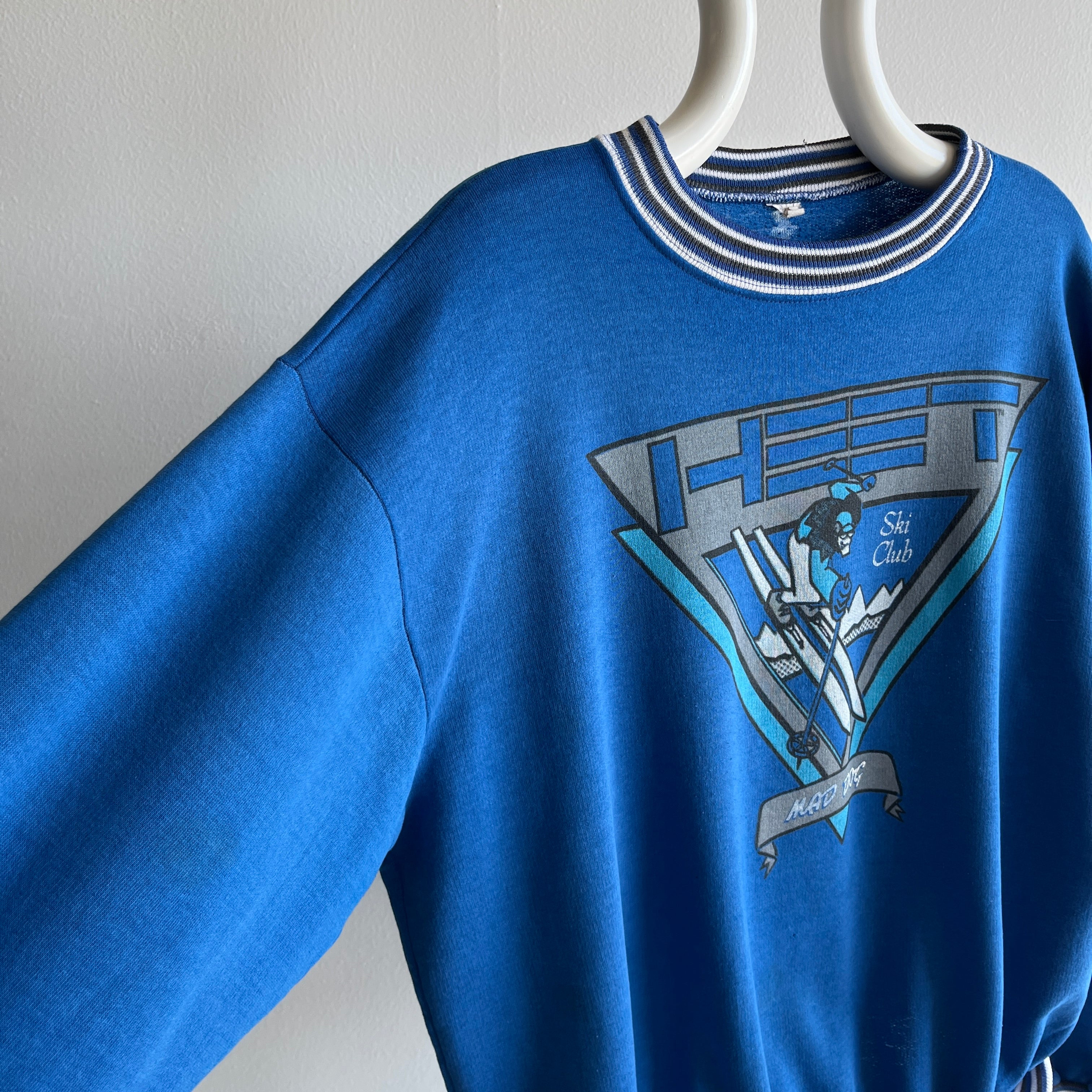 1980s Mad Dog Ski Club Rad Thinned Out Sweatshirt