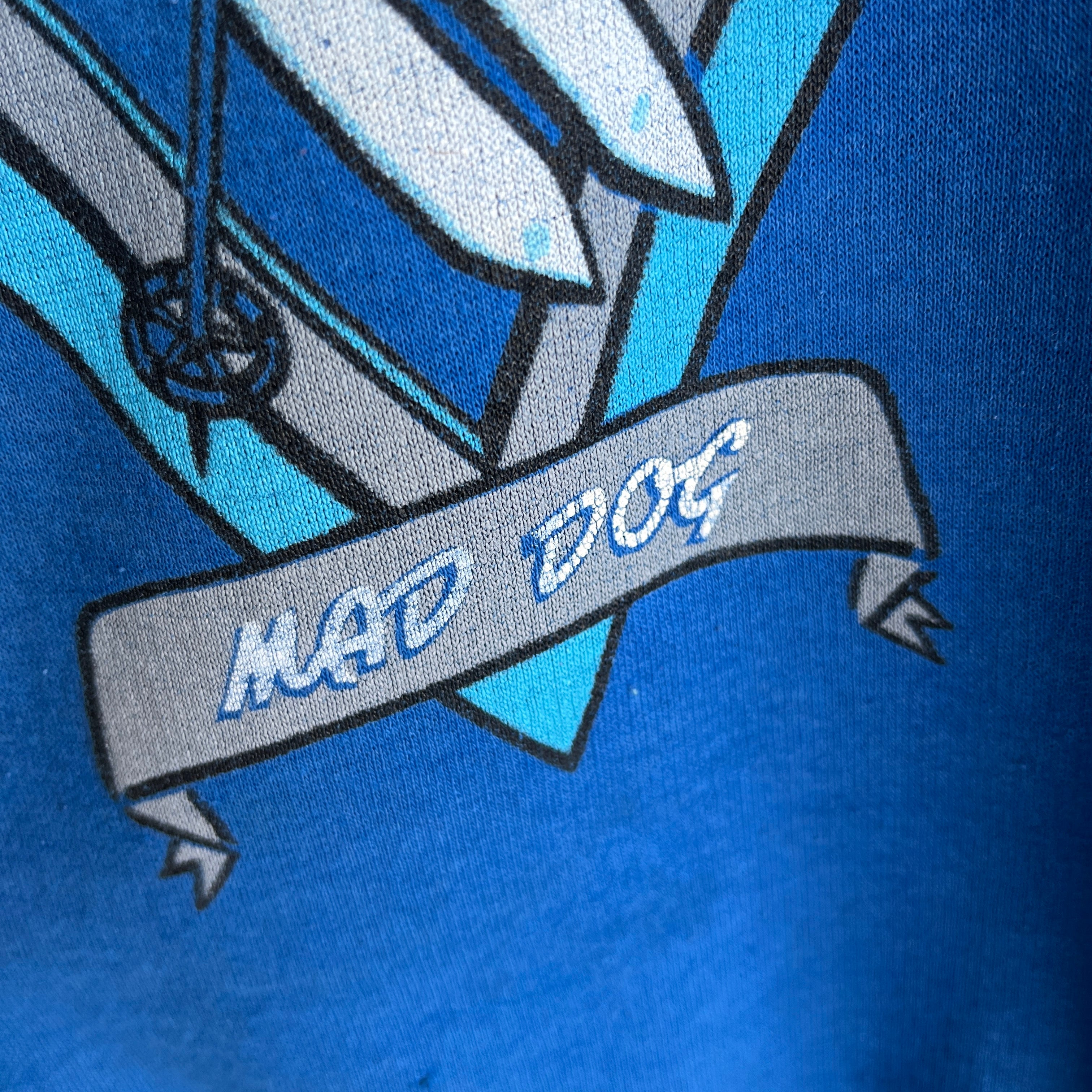 1980s Mad Dog Ski Club Rad Thinned Out Sweatshirt