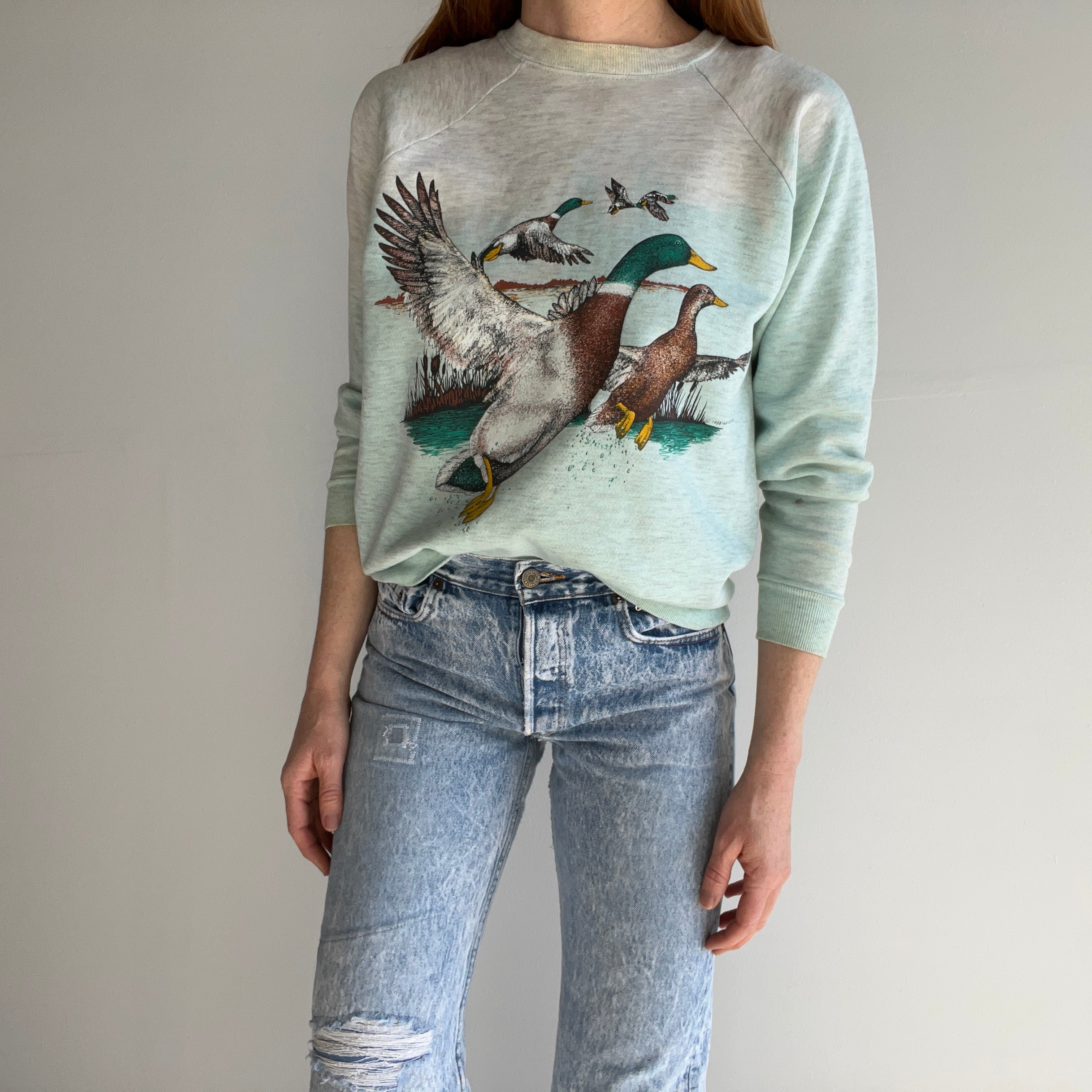 1980s Super Stained Hombre Dyed Duck Sweatshirt