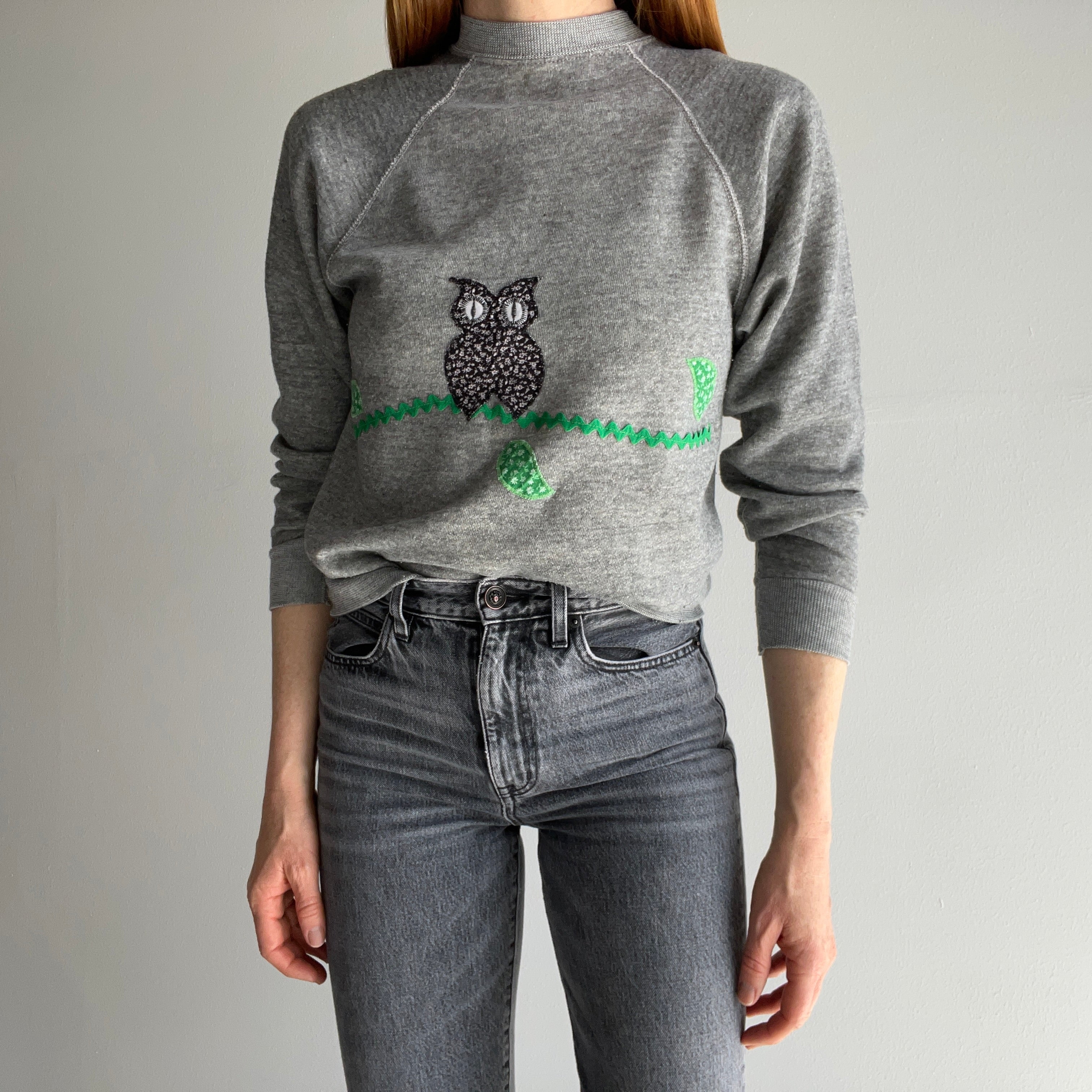 1980s DIY Owl Sweatshirt - Awwwww