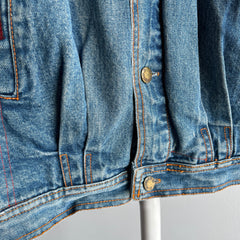 1980s Gitano Pleated Lightweight Denim Jean Jacket