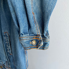 1980s Gitano Pleated Lightweight Denim Jean Jacket