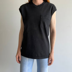 1980s Blank Muscle Pocket Tank !!!