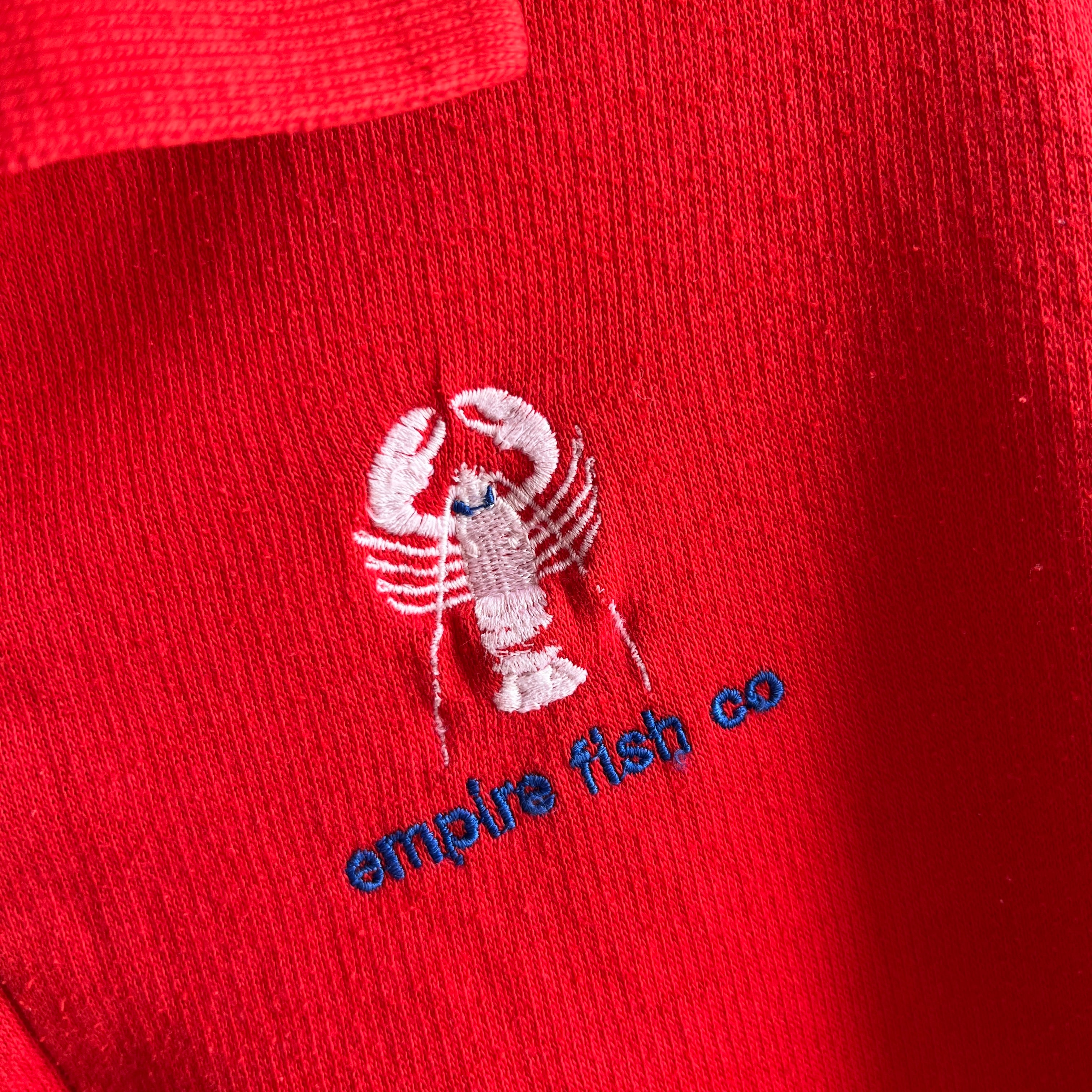 1980s Empire Fish Co Polo Sweatshirt
