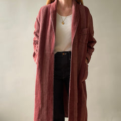 1940s Pilgrim Beacon Blanket Smoking Jacket with Sash - TINA COLLECTION