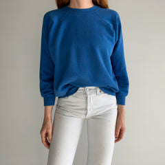 1980s Blank Blue Raglan for *Your* Capsule Collection