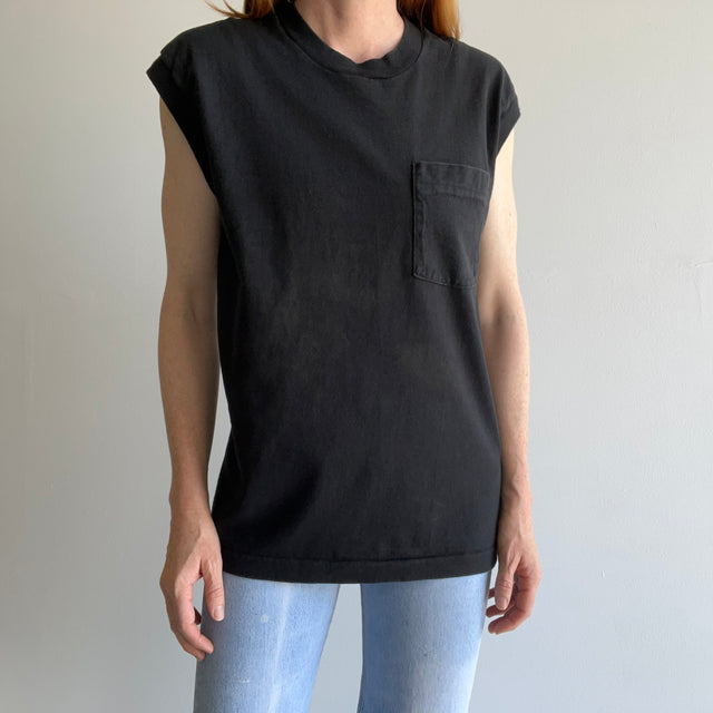 1980s Blank Muscle Pocket Tank !!!