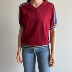 1970/80s Color Block Two Tone - Three Tone - Slouchy T-Shirt