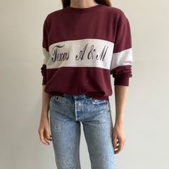 1970/80s Champion Brand Texas A&M Color Block Sweatshirt