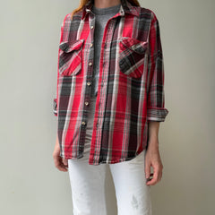 1980s Five Brothers Rad Plaid Cotton Flannel