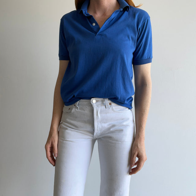 1980s New Directions Sweet Smaller Polo in Dodger Blue