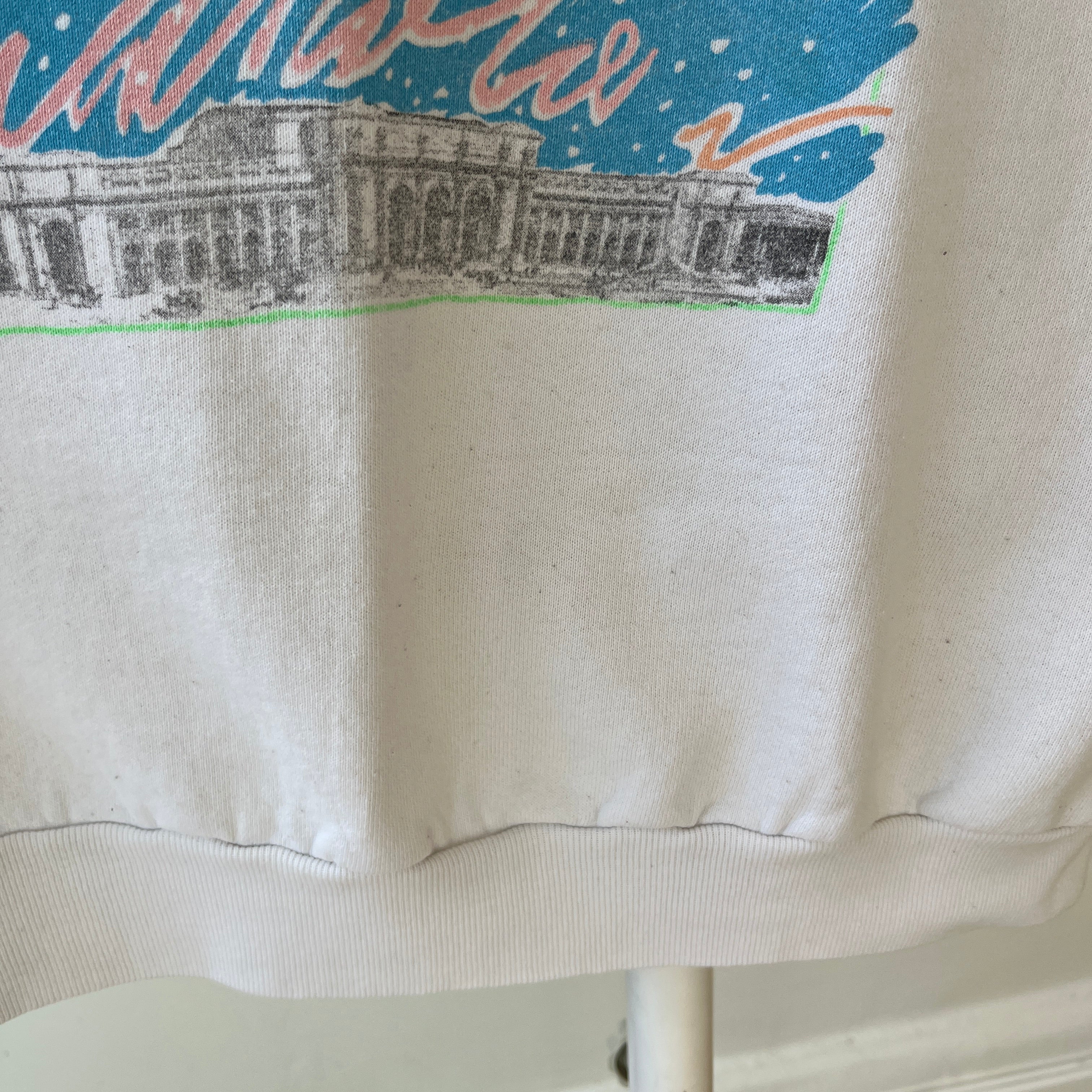 1980s Union Station, Washington DC, National Trust For Historic Preservation Thinned Out Sweatshirt