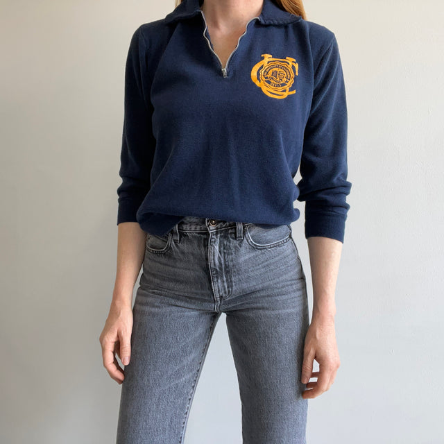 1970s UC Davis 1/4 Zip by Collegiate Pacific Sweatshirt