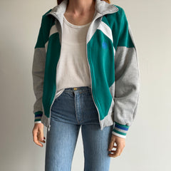 1980s Beverly Hills Sports Club Zip Up Sweatshirt with Pockets
