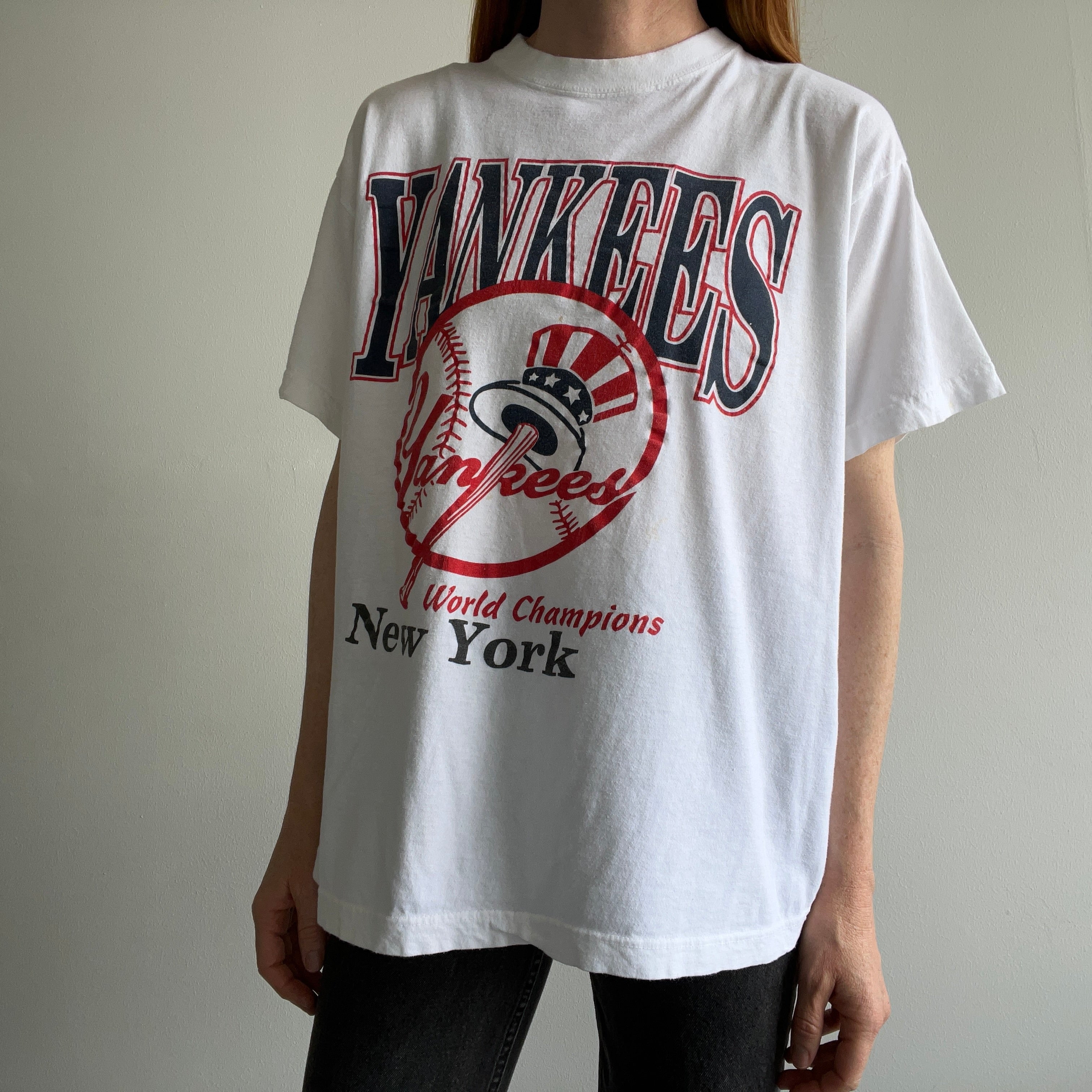90s New York Yankees Champions Sweatshirt Youth Extra Large - The