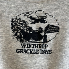 1970s Grey Winthrop Grackle Days Sleeveless Sweatshirt