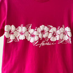 1980s Pink Hawaii T Shirt - Classic Tourist Tee