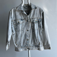 1980s Bedazzled Stefano Acid Wash Epic Denim Jean Jacket - The Backside!