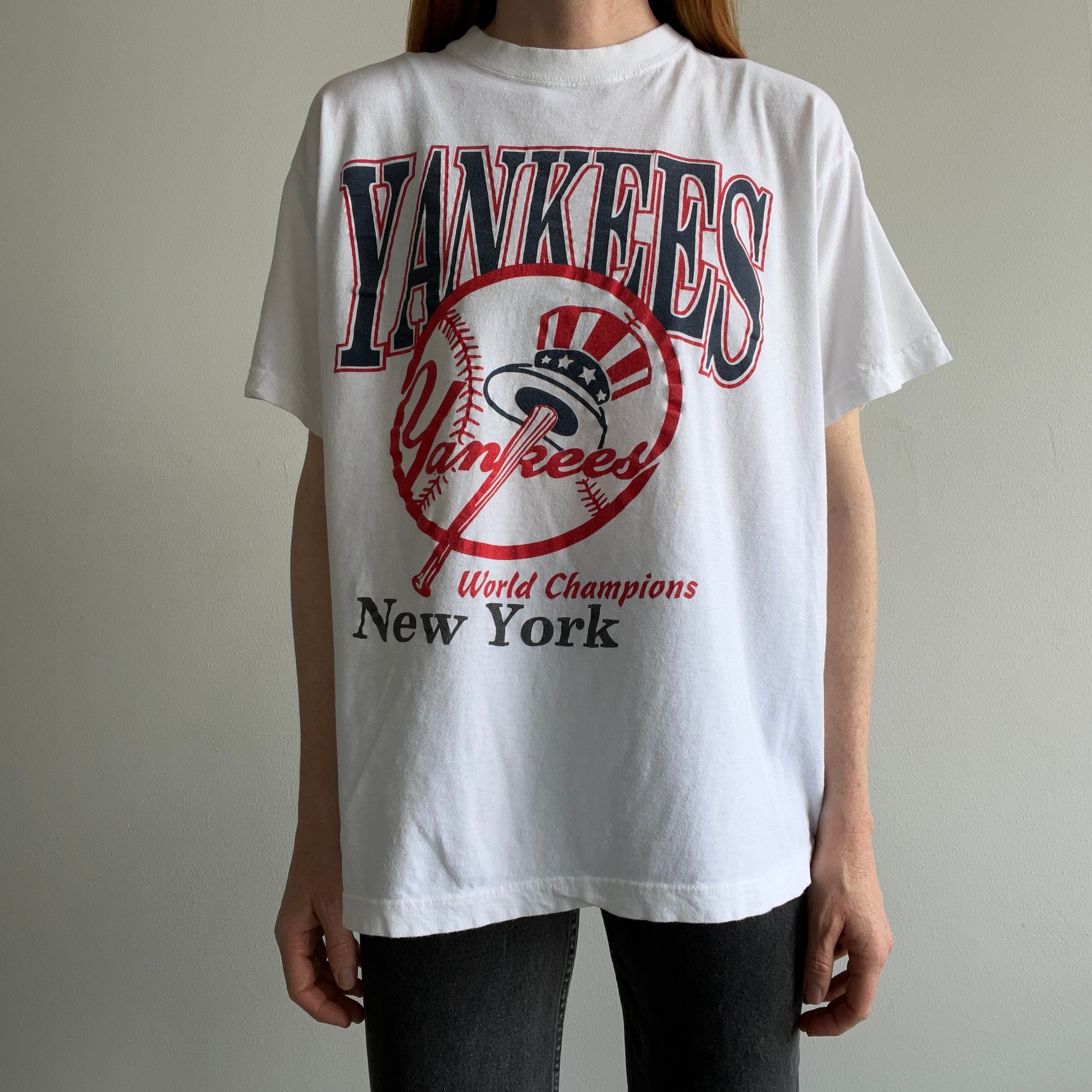 1990s Yankees World Champions T-Shirt – Red Vintage Co