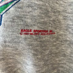 1987 Grey Minnesota Twins Raglan Sweatshirt - !!!