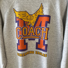 1993 Grey Screaming Eagles Coach Raglan Sweatshirt