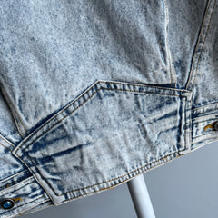 1980s Bedazzled Stefano Acid Wash Epic Denim Jean Jacket - The Backside!