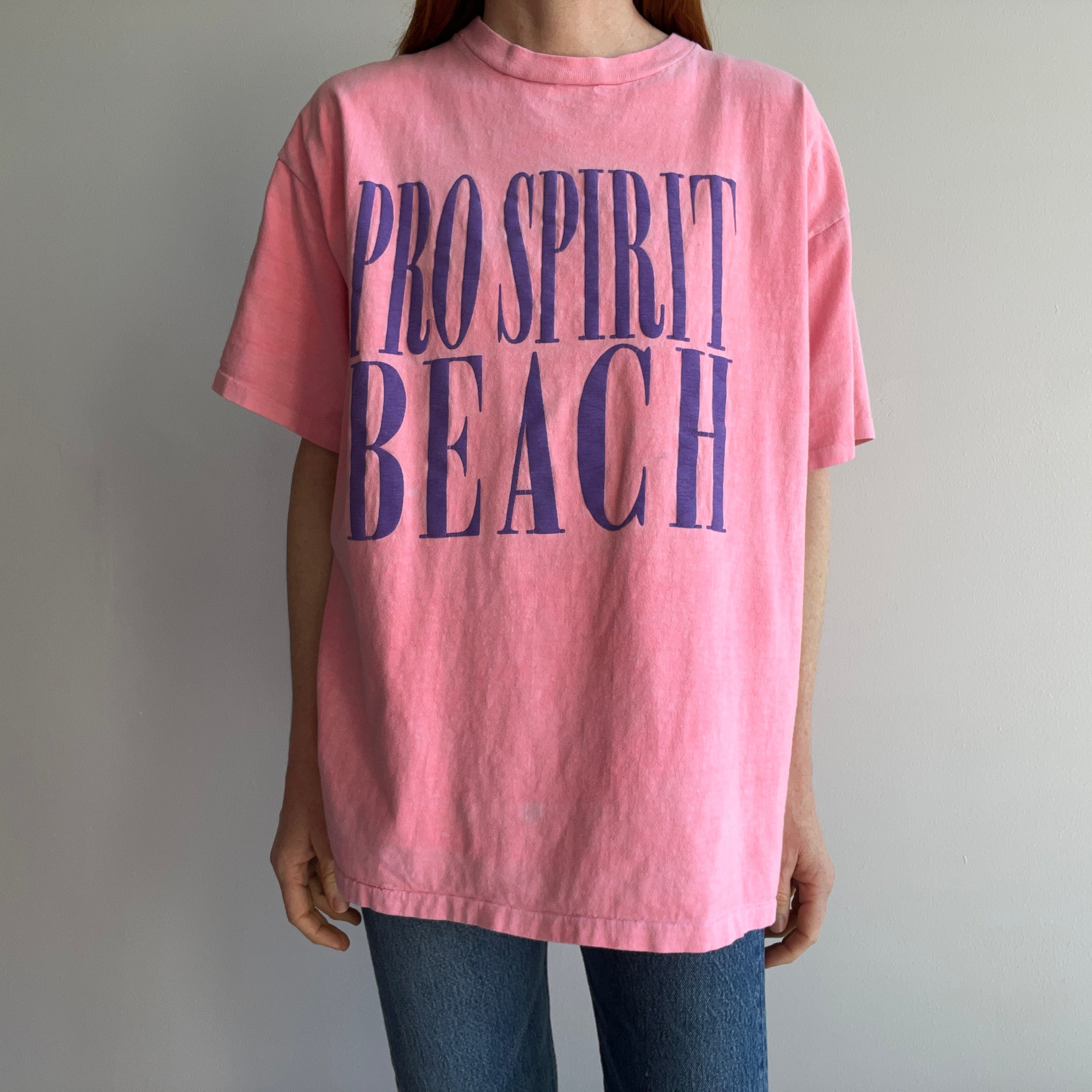 1980s Pro Spirit Beach Larger T-Shirt