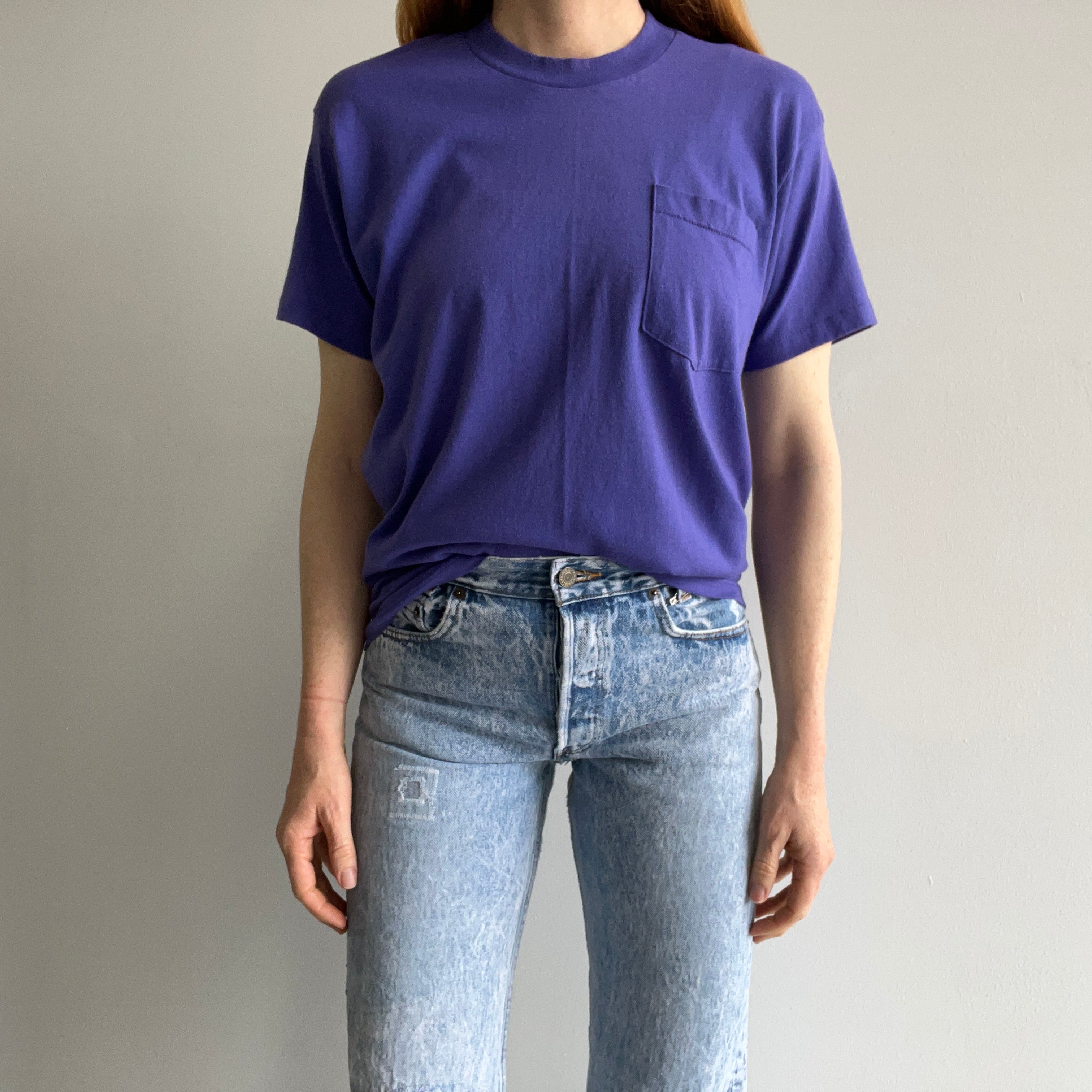 1980s Purple Pocket T-Shirt