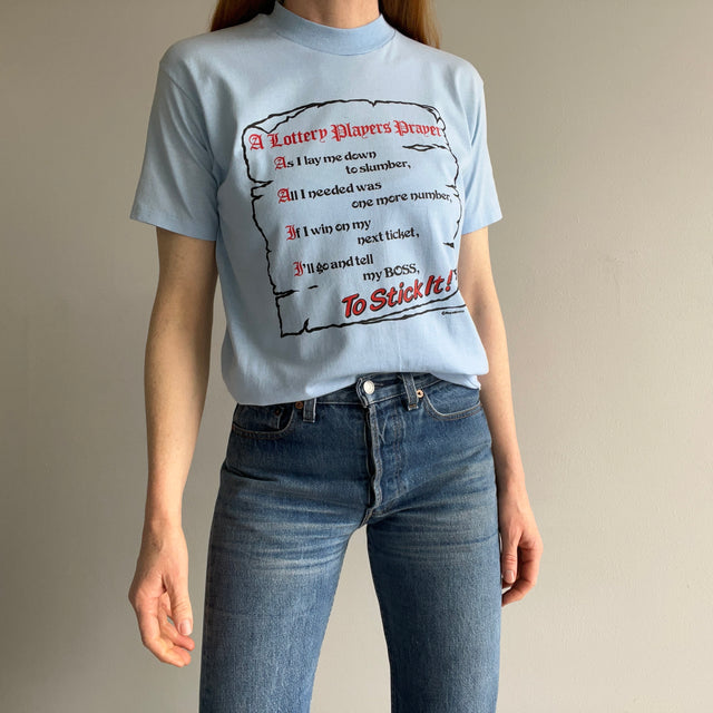 1980s A Lottery Player's Prayer T-Shirt