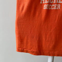 1980s Soccer Camp T-Shirt - Perfect Thinned Out Smaller 50/50