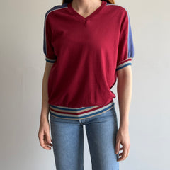 1970/80s Color Block Two Tone - Three Tone - Slouchy T-Shirt