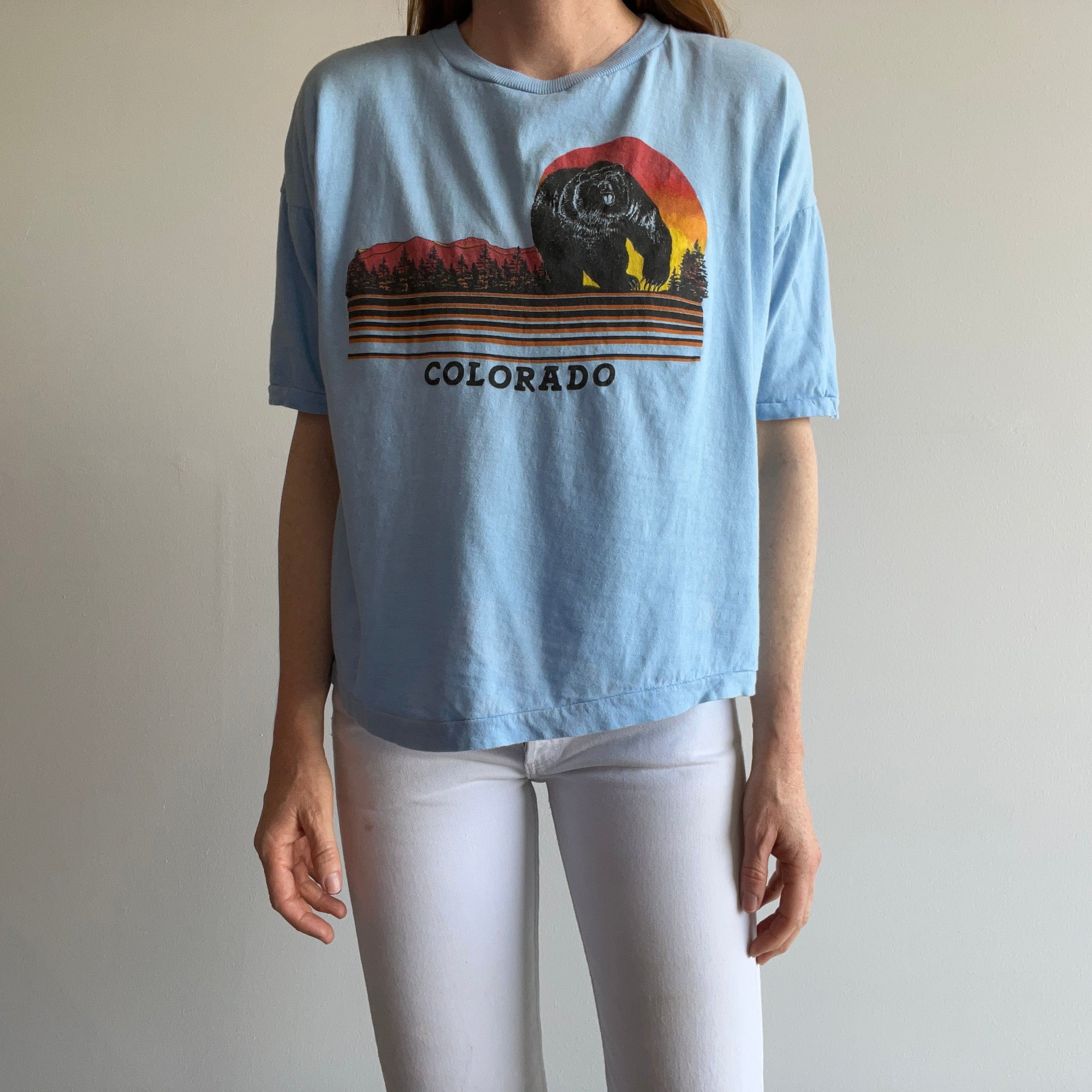 1980s Cotton Knit Colorado Tourist T-Shirt