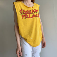 1980s Caesar's Palace Front and Back Cut Up Destroyed DIY Tank Top